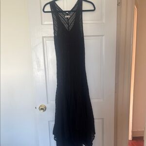 Black Halter Fit and Flare Cocktail Dress
